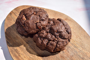 Gluten Free - Chunky Double chocolate chip & pecan cookies - Vegan & Soya Free
