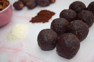 Raw Brownie Bites - Refined Sugar Free - Gluten, Dairy, Soya Free & Vegan