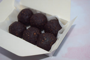 Raw Brownie Bites - Refined Sugar Free - Gluten, Dairy, Soya Free & Vegan